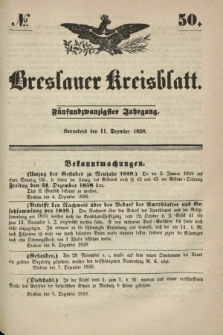 Breslauer Kreisblatt. Jg.25, № 50 (11 Dezember 1858)
