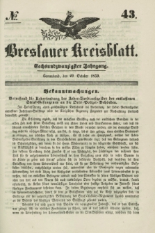 Breslauer Kreisblatt. Jg.26, № 43 (29 October 1859)