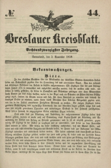 Breslauer Kreisblatt. Jg.26, № 44 (5 November 1859)