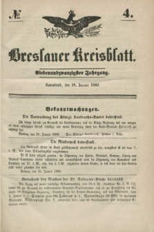 Breslauer Kreisblatt. Jg.27, № 4 (28 Januar 1860) + dod.