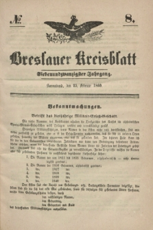 Breslauer Kreisblatt. Jg.27, № 8 (25 Februar 1860) + dod.
