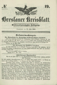Breslauer Kreisblatt. Jg.27, № 19 (12 Mai 1860)