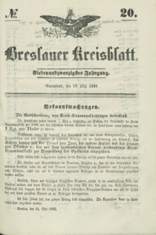 Breslauer Kreisblatt. Jg.27, № 20 (19 Mai 1860)