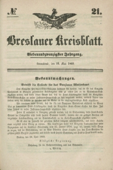 Breslauer Kreisblatt. Jg.27, № 21 (26 Mai 1860)