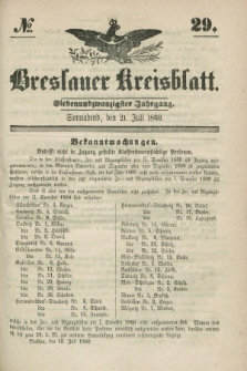 Breslauer Kreisblatt. Jg.27, № 29 (21 Juli 1860)