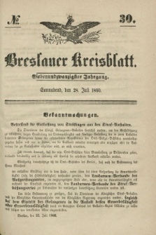 Breslauer Kreisblatt. Jg.27, № 30 (28 Juli 1860)