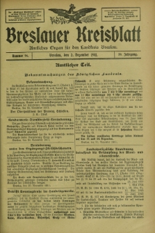 Breslauer Kreisblatt : amtliches Organ für den Landkreis Breslau. Jg.79, nr 96 (2 Dezember 1911) + dod.