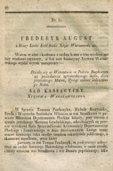 Dziennik Wyroków Sądu Kassacyinego Xsięstwa Warszawskiego. T.1, Oddział 3, nr 31-32 (15 marca 1811)