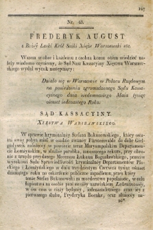 Dziennik Wyroków Sądu Kassacyinego Xsięstwa Warszawskiego. T.1, Oddział 4, nr 43 (17 maja 1811)