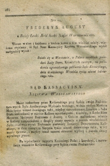 Dziennik Wyroków Sądu Kassacyinego Xsięstwa Warszawskiego. T.1, Oddział 6, nr 71 (20 września 1811)