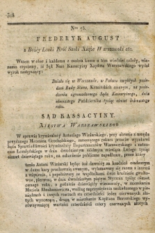 Dziennik Wyroków Sądu Kassacyinego Xsięstwa Warszawskiego. T.1, Oddział 6, nr 75 (18 października 1811)