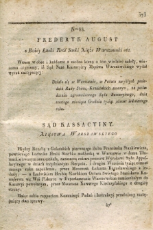 Dziennik Wyroków Sądu Kassacyinego Xsięstwa Warszawskiego. T.1, Oddział 7, nr 88 (6 grudnia 1811)