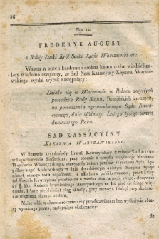 Dziennik Wyroków Sądu Kassacyinego Xsięstwa Warszawskiego. T.2, Oddział 2, nr 12 (7 luty 1812)