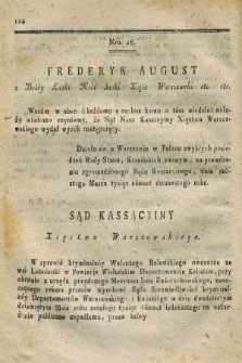 Dziennik Wyroków Sądu Kassacyinego Xsięstwa Warszawskiego. T.2, Oddział 2, nr 28 (6 marca 1812)