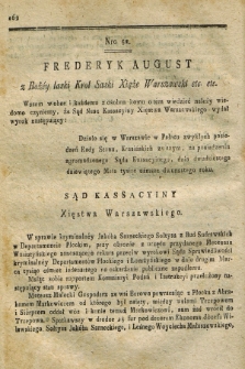 Dziennik Wyroków Sądu Kassacyinego Xsięstwa Warszawskiego. T.2, Oddział 5, nr 52 (29 maja 1812)