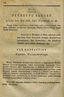 Dziennik Wyroków Sądu Kassacyinego Xsięstwa Warszawskiego. T.2, Oddział 5, nr 56 (12 czerwca 1812)