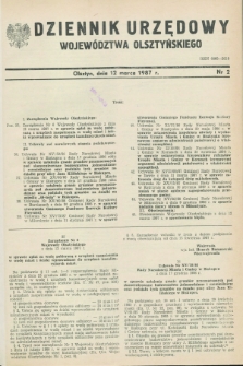 Dziennik Urzędowy Województwa Olsztyńskiego. 1987, nr 2 (12 marca)