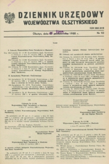 Dziennik Urzędowy Województwa Olsztyńskiego. 1988, nr 10 (15 lipca)