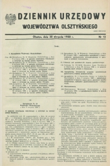 Dziennik Urzędowy Województwa Olsztyńskiego. 1988, nr 12 (30 lipca)