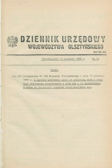 Dziennik Urzędowy Województwa Olsztyńskiego. 1989, nr 14 (16 września)