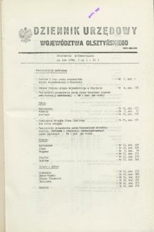 Dziennik Urzędowy Województwa Olsztyńskiego. 1990, Skorowidz alfabetyczny