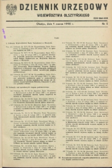 Dziennik Urzędowy Województwa Olsztyńskiego. 1990, nr 5 (1 marca)