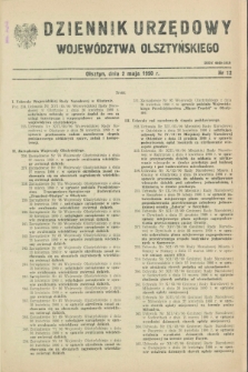 Dziennik Urzędowy Województwa Olsztyńskiego. 1990, nr 12 (2 maja)