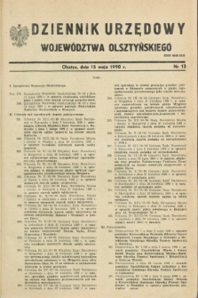 Dziennik Urzędowy Województwa Olsztyńskiego. 1990, nr 13 (15 maja)