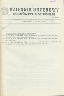 Dziennik Urzędowy Województwa Olsztyńskiego. 1990, nr 16 (29 czerwca)