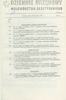 Dziennik Urzędowy Województwa Olsztyńskiego. 1990, nr 23 (28 września)