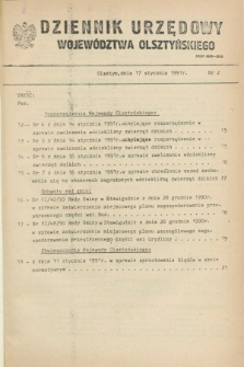 Dziennik Urzędowy Województwa Olsztyńskiego. 1991, nr 2 (17 stycznia)