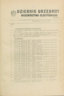 Dziennik Urzędowy Województwa Olsztyńskiego. 1991, nr 4 (8 lutego)