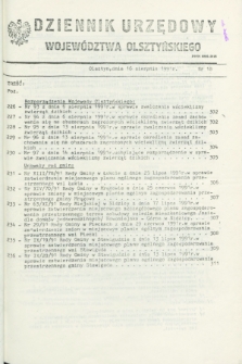 Dziennik Urzędowy Województwa Olsztyńskiego. 1991, nr 18 (16 sierpnia)