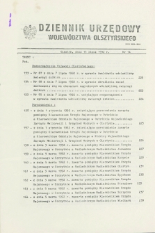 Dziennik Urzędowy Województwa Olsztyńskiego. 1992, nr 14 (14 lipca)