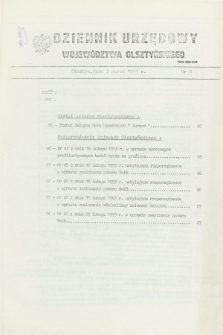 Dziennik Urzędowy Województwa Olsztyńskiego. 1993, nr 8 (3 marca)