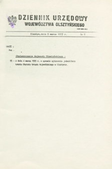 Dziennik Urzędowy Województwa Olsztyńskiego. 1993, nr 9 (5 marca)