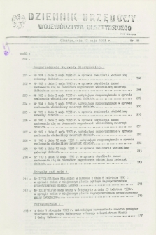 Dziennik Urzędowy Województwa Olsztyńskiego. 1993, nr 18 (17 maja)