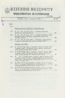 Dziennik Urzędowy Województwa Olsztyńskiego. 1993, nr 24 (2 sierpnia)