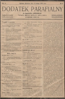 Dodatek Parafjalny do tygodnika „Niedziela” Parafji Matki Boskiej Anielskiej w Dąbrowie-Górniczej. 1939, nr 8