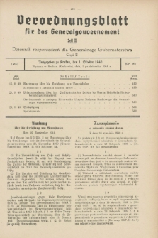 Verordnungsblatt für das Generalgouvernement = Dziennik rozporządzeń dla Generalnego Gubernatorstwa. 1940, Teil = Cz.2, Nr. 64 (1 Oktober)