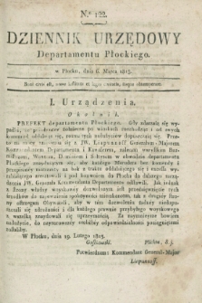 Dziennik Urzędowy Departamentu Płockiego. 1813, No. 122 (6 marca)