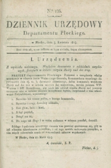 Dziennik Urzędowy Departamentu Płockiego. 1813, No. 126 (3 kwietnia)