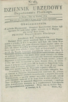 Dziennik Urzędowy Departamentu Płockiego. 1813, No. 163 (25 grudnia)