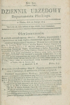 Dziennik Urzędowy Departamentu Płockiego. 1815, Nro 217 (11 lutego)