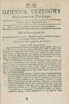 Dziennik Urzędowy Departamentu Płockiego. 1815, Nro 251 (7 października)