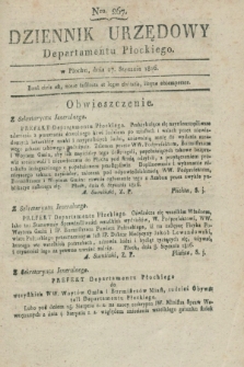 Dziennik Urzędowy Departamentu Płockiego. 1816, Nro. 267 (27 stycznia) + dod.