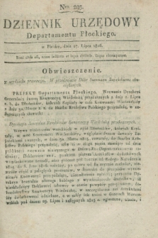 Dziennik Urzędowy Departamentu Płockiego. 1816, Nro. 293 (27 lipca) + dod.