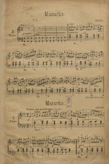 Mazurka : Op. 7 No. 3 en 4