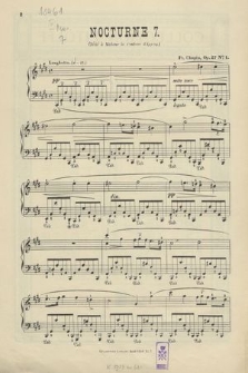 Nocturne 7. : Op. 27 No. 1