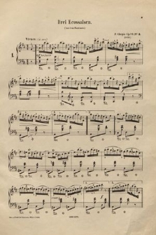 3 Ecossaisen : Op. 72 No. 3. 4. 5.